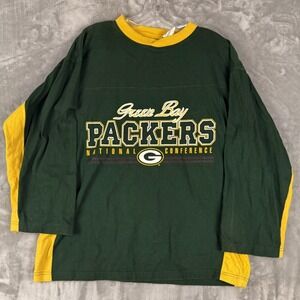Green Bay Packers National Conference Long Sleeve T Shirt Mens‎ M NFL